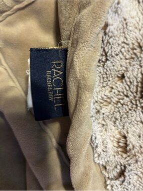Rachel Plush Faux Suede Jacket in Taupe